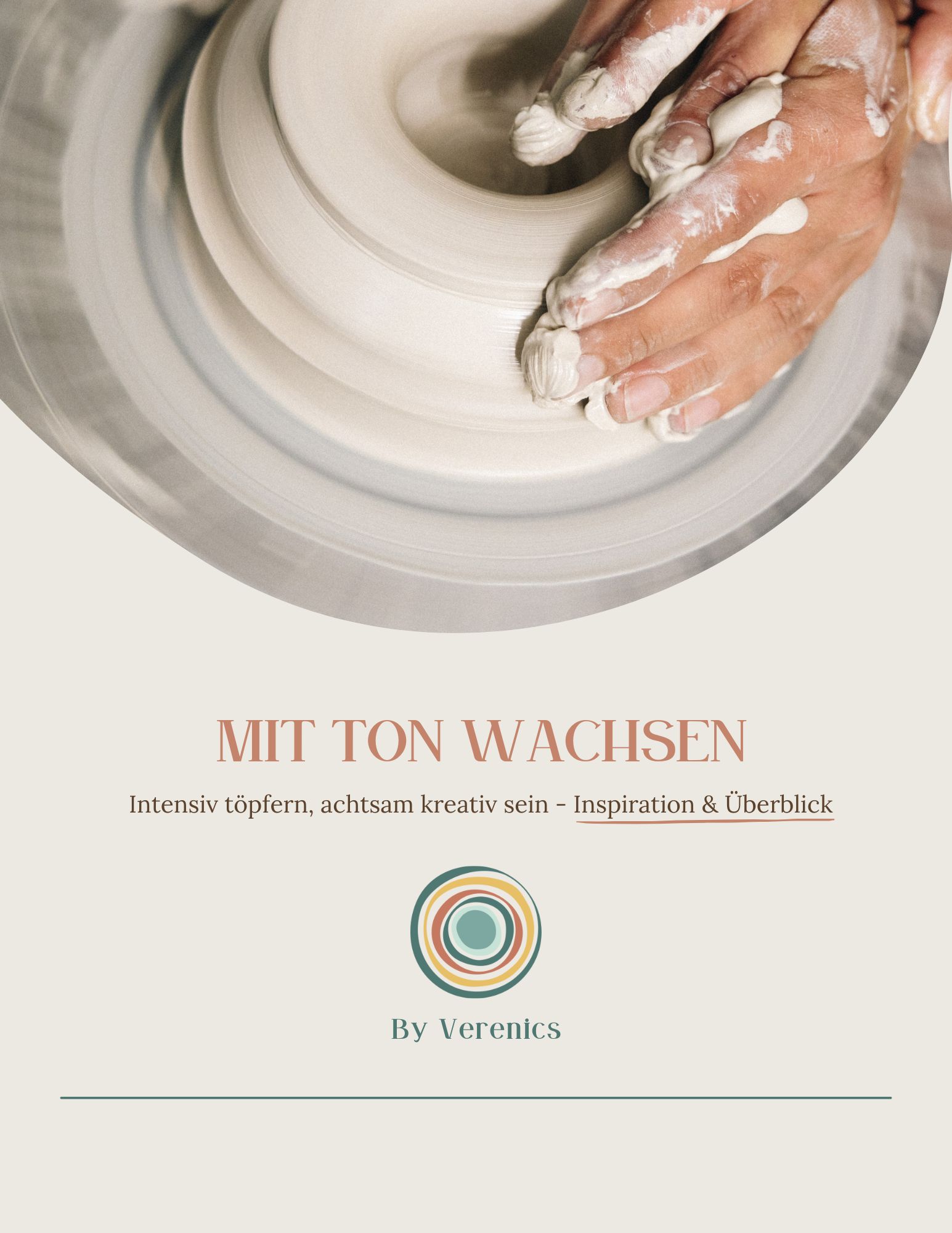 "Mit Ton wachsen" begleitet dich mit Inspiration und kleinen Übungen, die dir helfen, über die Grundlagen hinauszugehen. Finde Klarheit für deine Ideen, verbinde Technik mit Ausdruck und entdecke, wie dein kreativer Weg im Töpferstudio aussehen kann.
